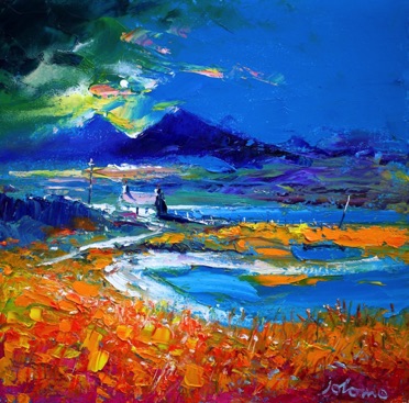 Winter Sunset the Paps of Jura 16x16 Winter Sunset the Paps of Jura 16x16